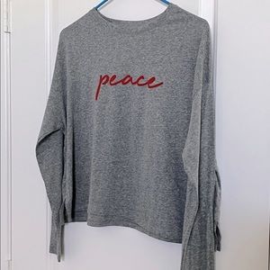 COPY - 💟 NWT Tahari Women’s “Peace” Gray Long-Sleeve Top - Size M